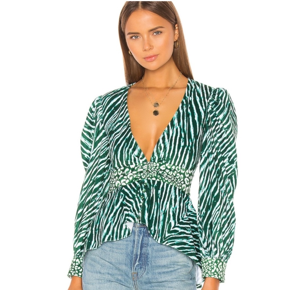 Rococo Sand Irene Blouse in Green